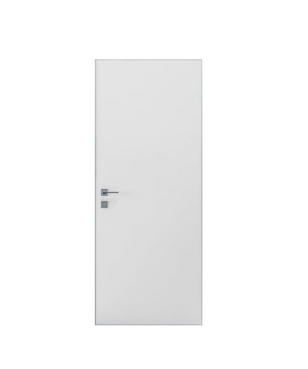 Дверное полотно “Prima Alum” белый мат