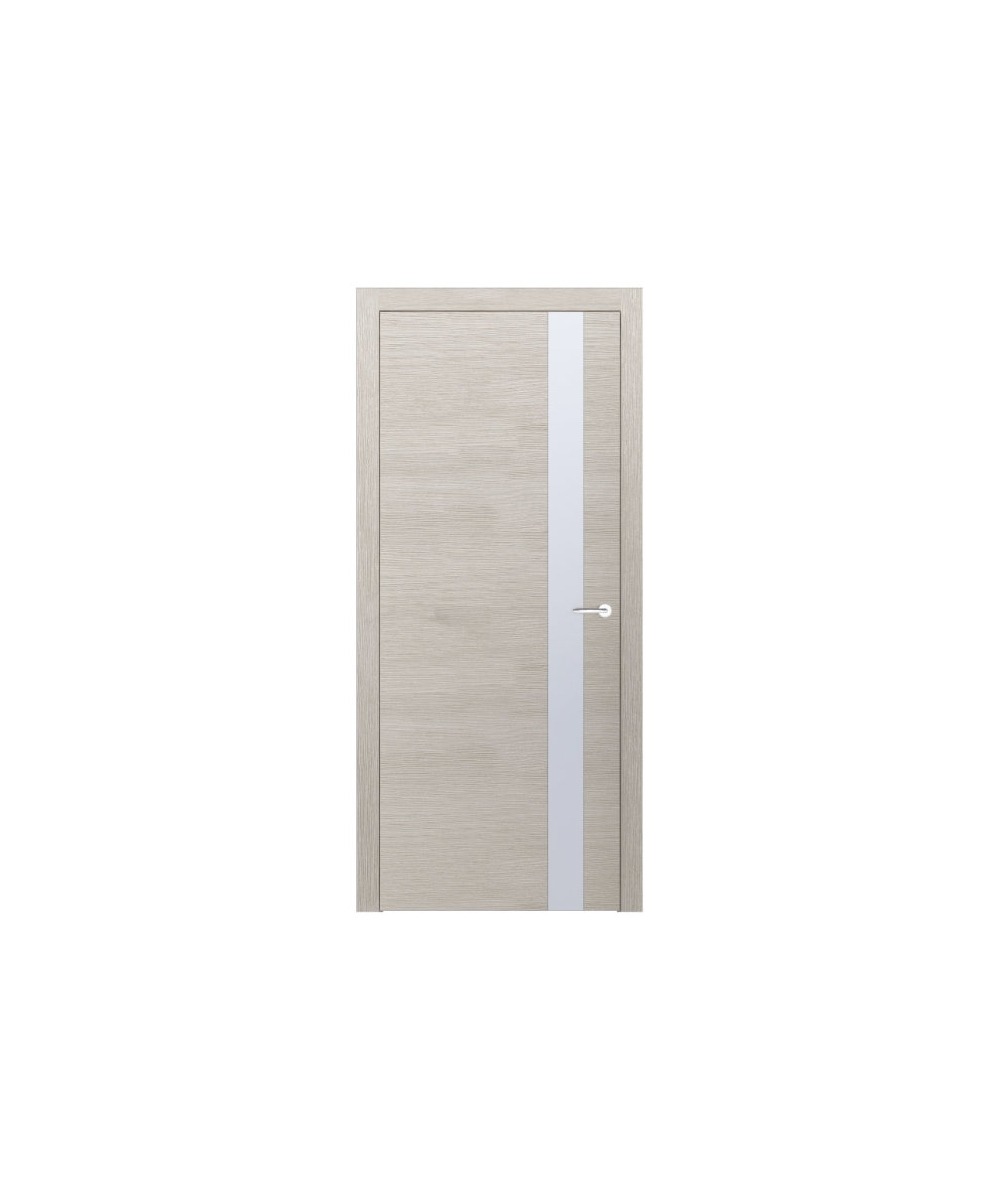 Дверное полотно “Flat” полустекло Flat (Триплекс белый )